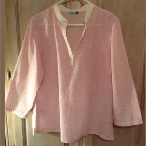 J.McLaughlin Silk/Cotton Blouse Size 12